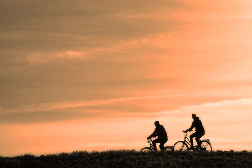 Fahrrad Outdoor Sonnenuntergang Welches E-Mountainbike für welchen Einsatzbereich