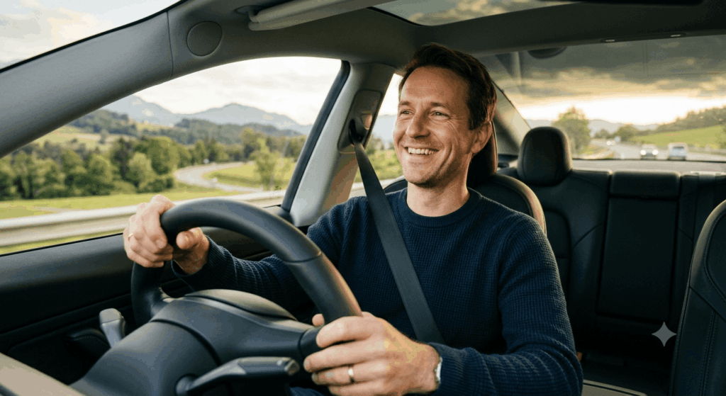 glücklicher Mann Autofahrer der-auto-blogger.de Sidebar